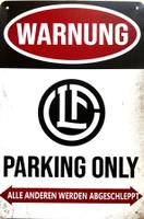 FC Lugano Parking Only Blechschild Deutsch Cornaredo Steffen