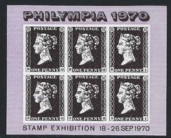 Vignette der Briefmarkenaustellung PHILYMPIA 1970 in London