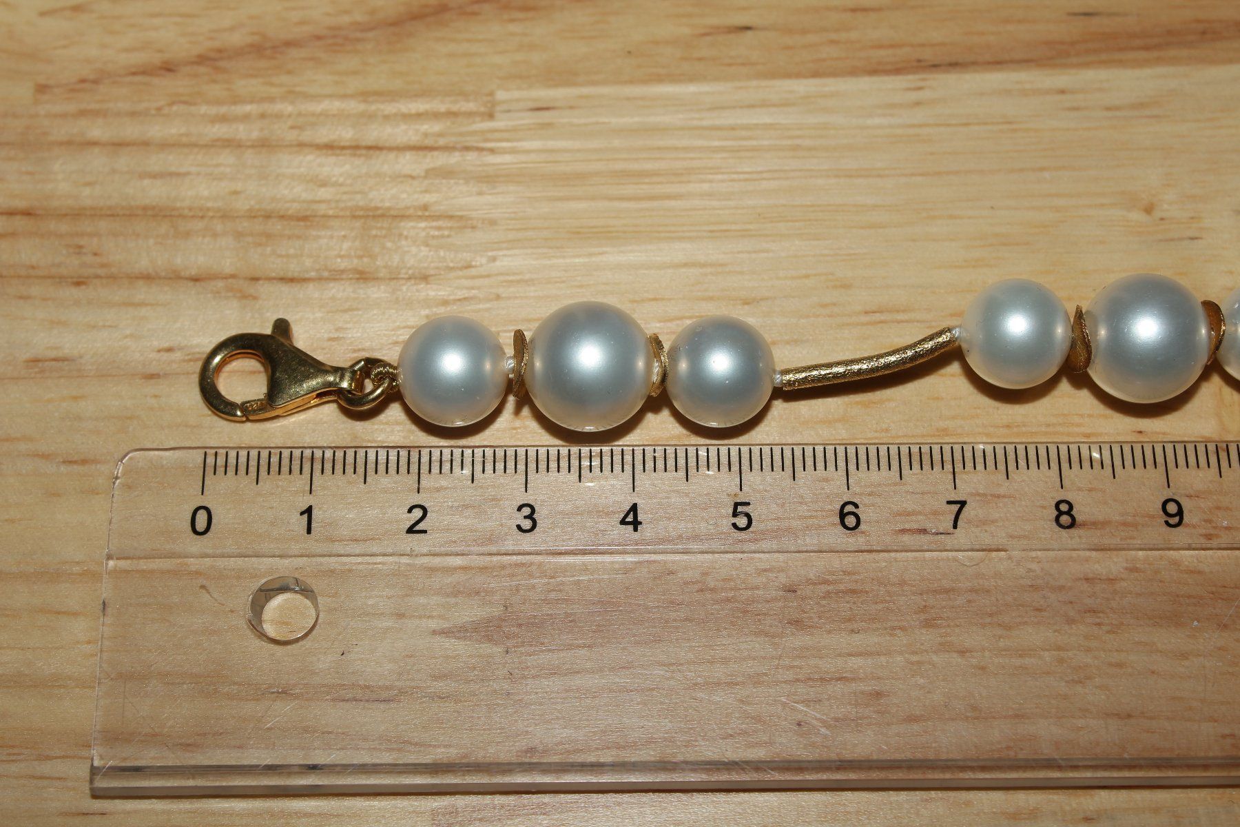 Catenine: Halskette Silber 925vergoldet / Perlenimitate – Usato da Kriens venduto da Wolly85 2