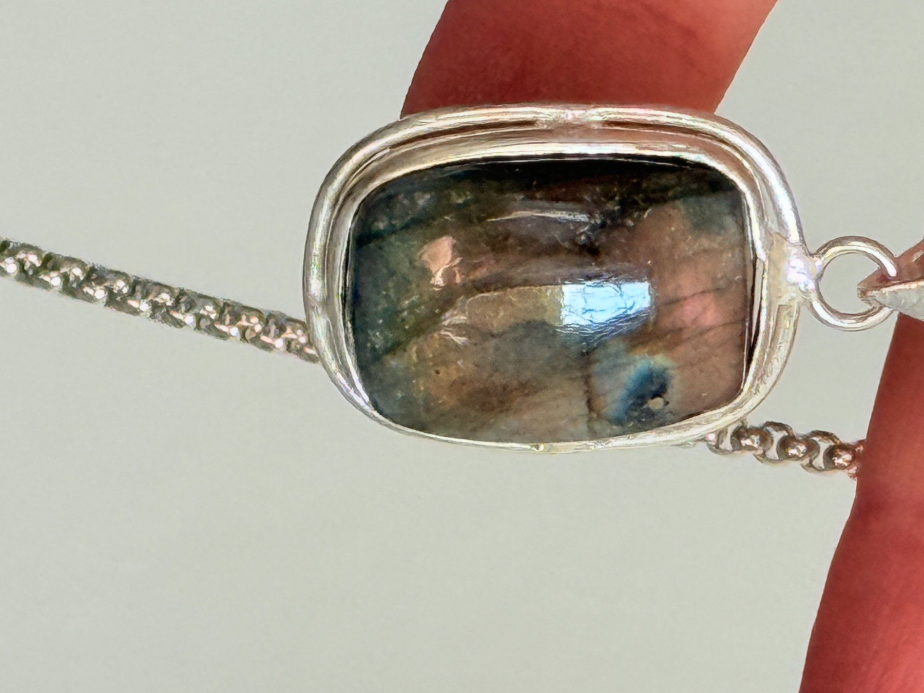 Catenine: Collier Labradorite  - Élégant et unique – Nuovo e nell'imballaggio originale da Genève venduto da AGBERG 8