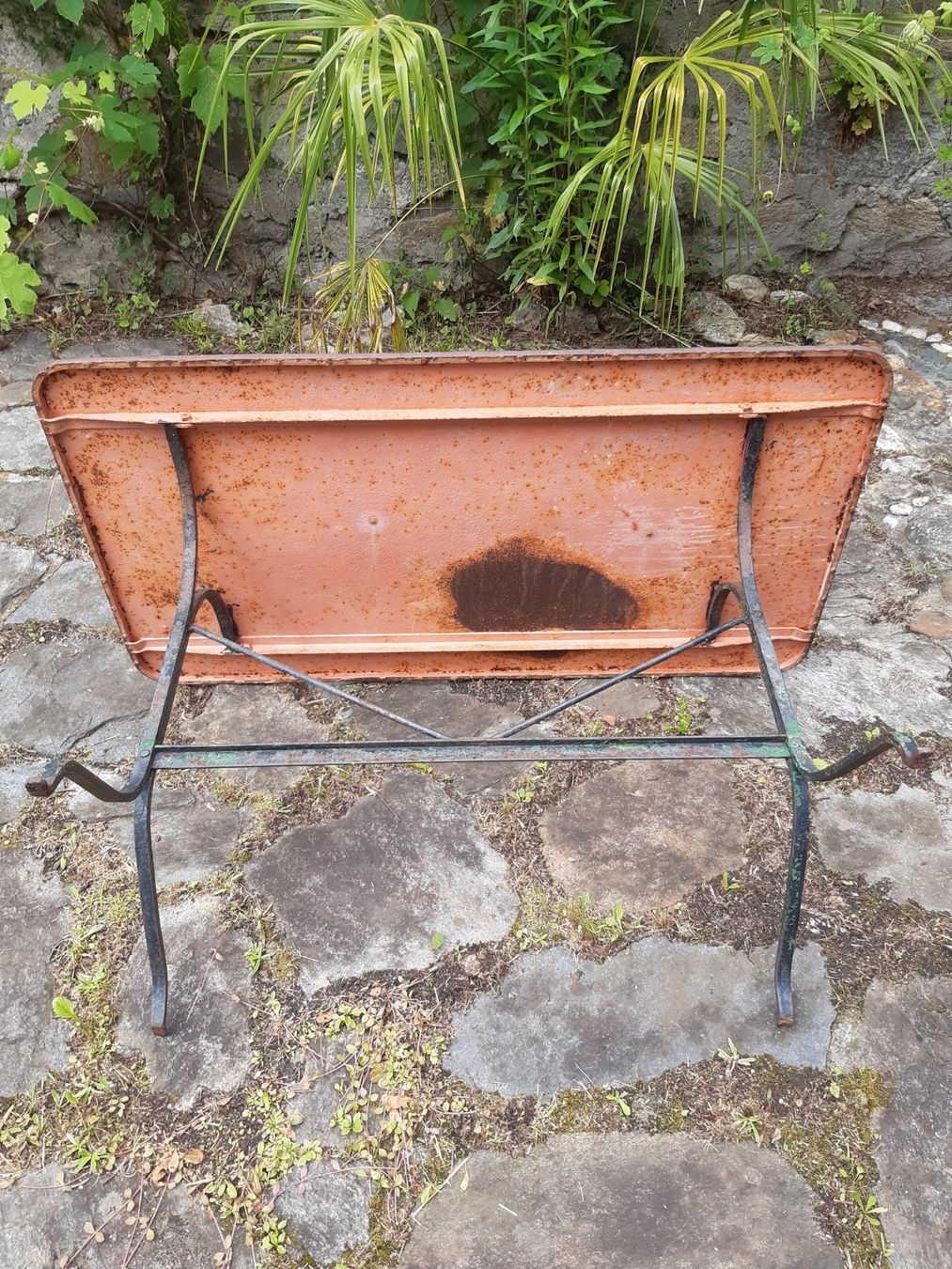 Tavoli: Gartentisch - Blechtisch Jugendstil, ca. 1920, antik – Usato da Lumino venduto da Onyxrocks 1