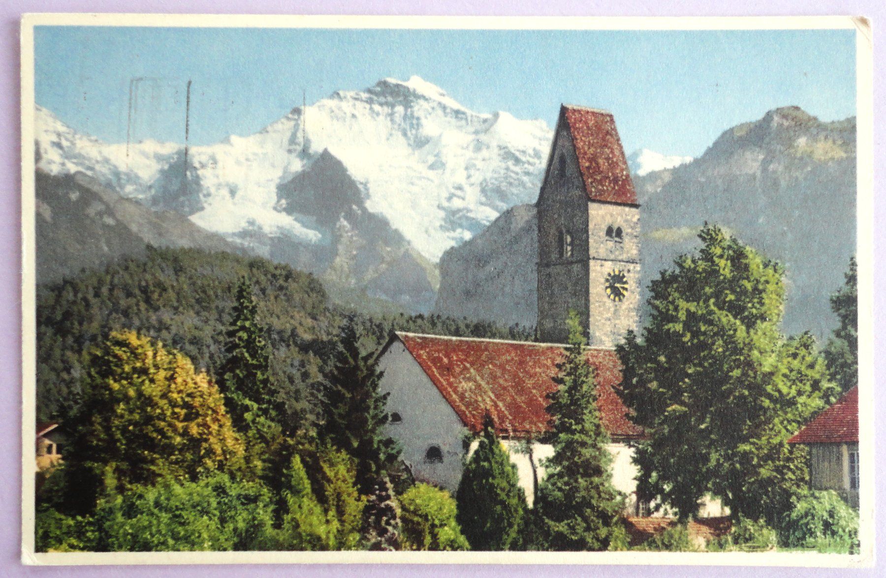 Cartoline postali: Unterseen-Interlaken, Jungfrau – Usato da Fétigny venduto da Billy2miny
