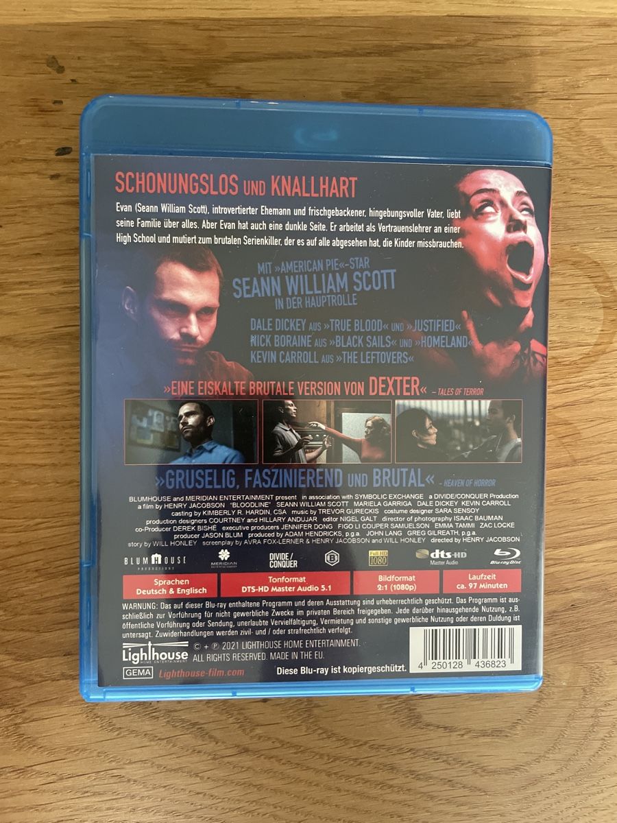 Alle DVDs: Bloodline (2018) BluRay – Gebraucht aus Hagendorn von masterchieff 1