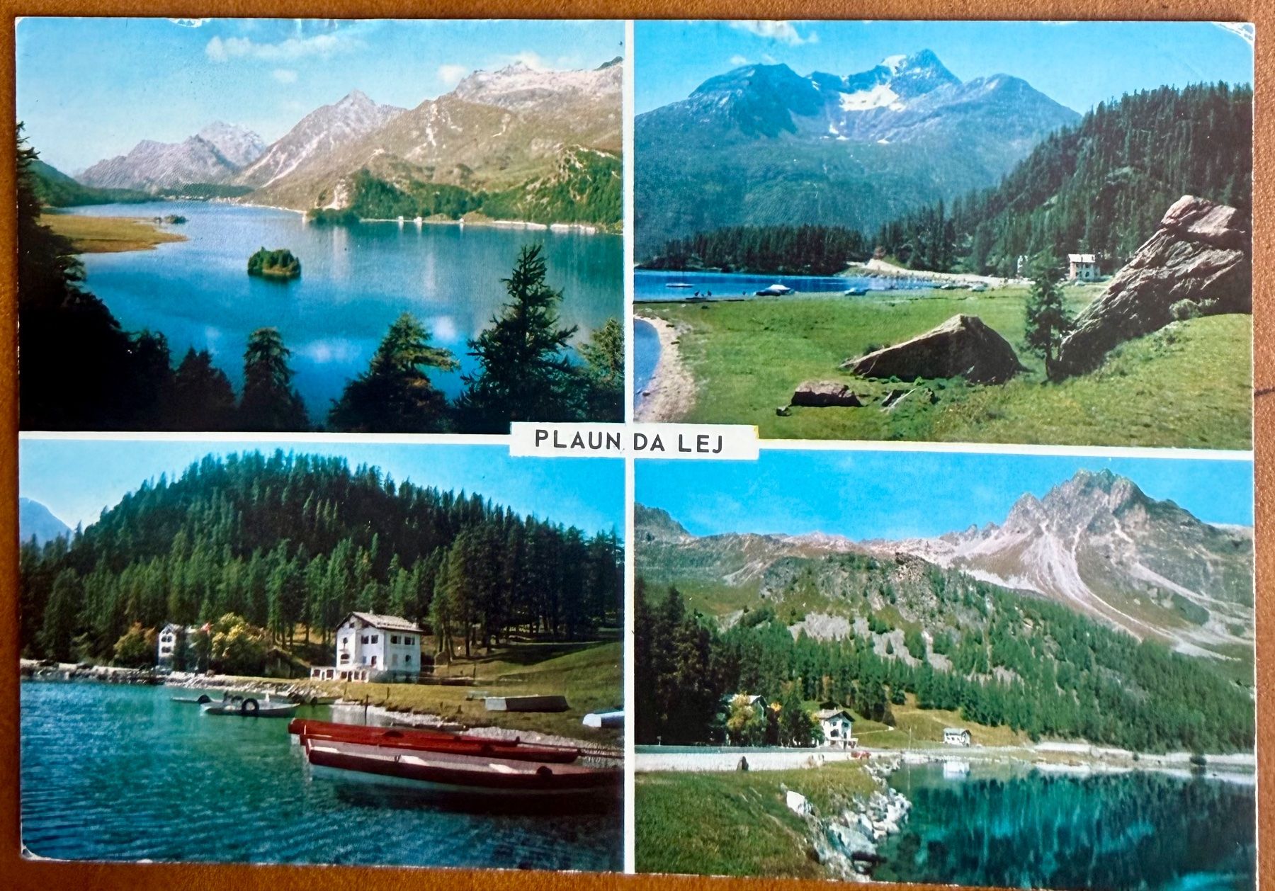 Ansichtskarten: Plaun da Lej  am Silsersee - Multivue – Gebraucht aus Lutry von Ediego