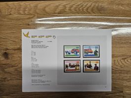 Briefmarke helvetia 150 Jahre Schweizer Bahnen