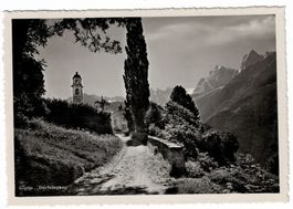 Soglio, Dorfeingang, gelaufen 1940