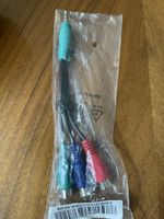 3.5mm Klinke auf 3x Cinch Kabeladapter, neu und OVP
