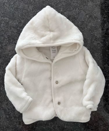 Baby Club Jacke weiss Grösse 56 wie neu