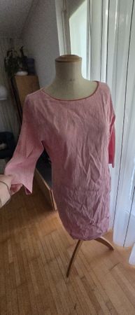 Kleid SYLVIA HEISE pink Leinen-Mix Grösse D 44 