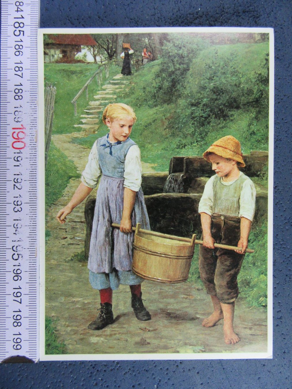 Ansichtskarten: ALBERT ANKE "WASSERTRAGENDE KINDER MUSEUM SOLOTHURN SO AK – Gebraucht aus Ettingen von Hausi4711