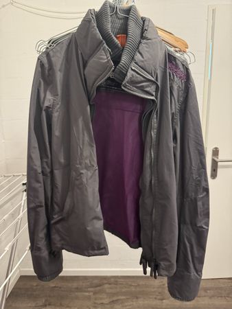 Superdry Jacke The Windcheater grau Grösse M gebraucht