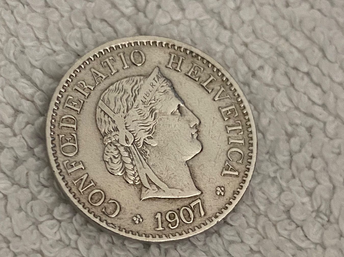 Tutti le monete: 5 centimes/rappen 1907 – Usato da Nyon venduto da Ilmi09