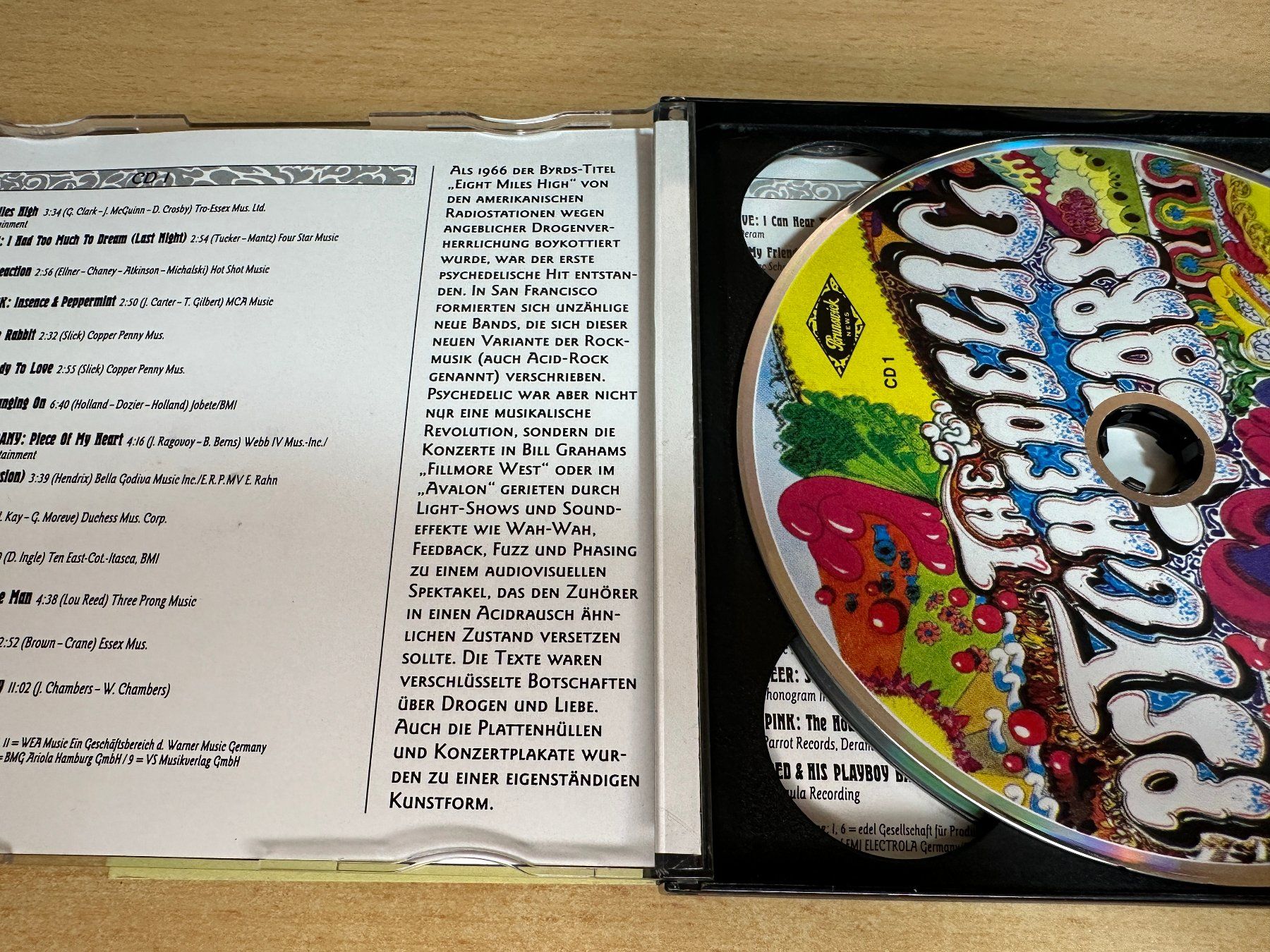 CD: J3 Various – The Psychedelic Years - 2 CD – Usato da Rikon im Tösstal venduto da Alpenmutz 2