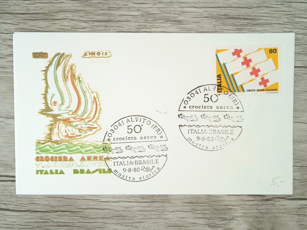 TR75 Enveloppe + Timbre Italie 1980 Theme Aviation | Kaufen auf Ricardo