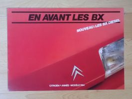 Citroen BX En avant - Prospekt Frankreich 7.83 - U005