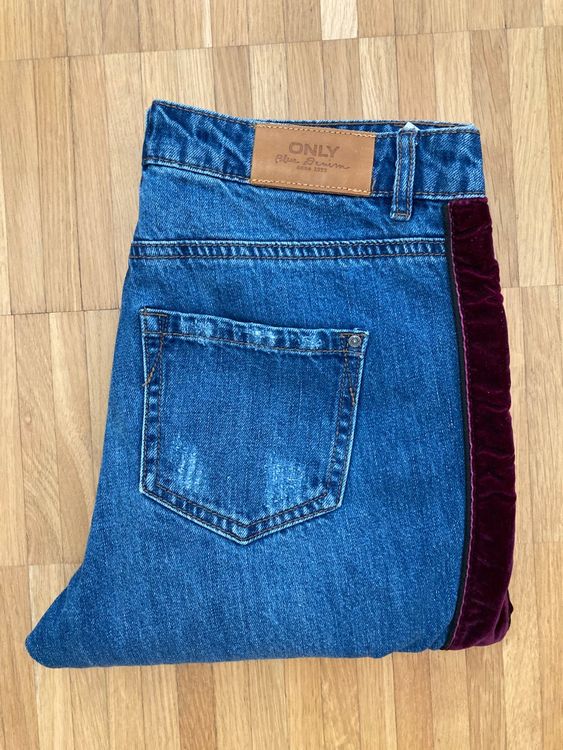 ONLY Jeans mit seitlichen "Samtstreifen" - wie neu 4