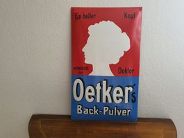 Emailschild Dr. Oetkers Backpulver Emaille Schild Reklame