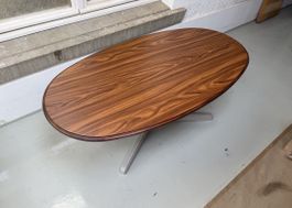 Couchtisch, oval, höhenverstellbar