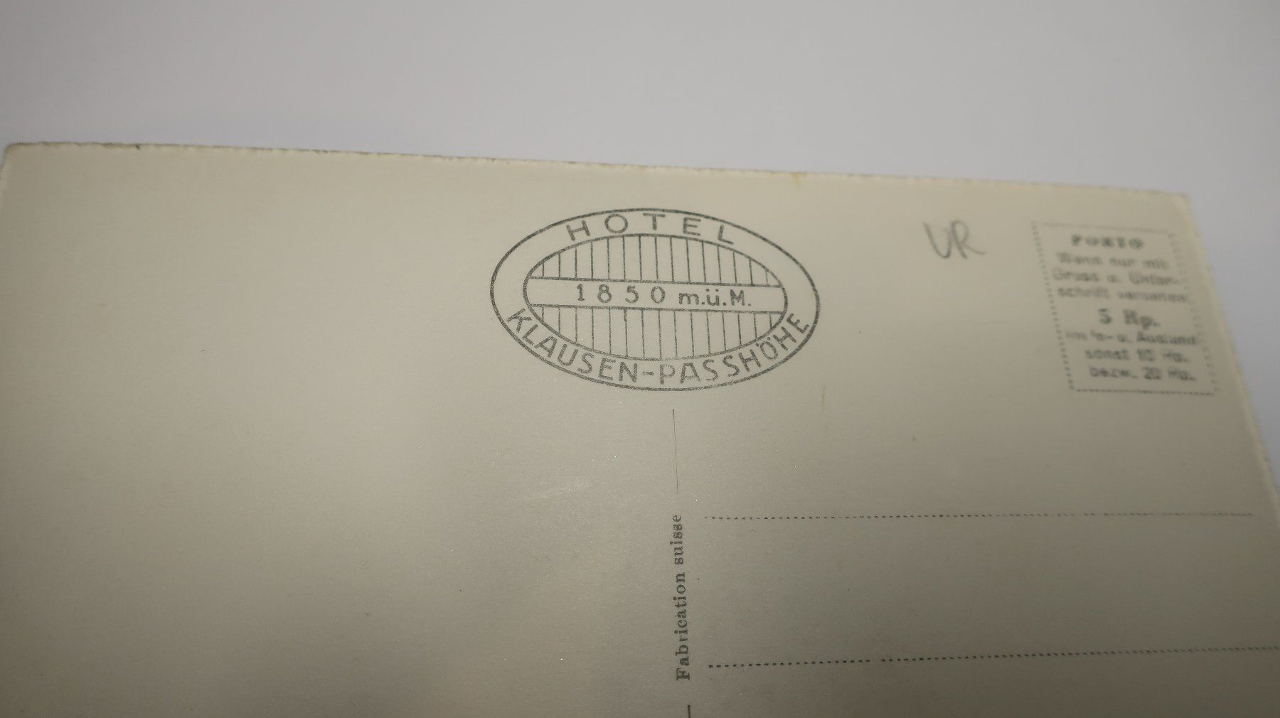 Cartoline postali: Das Scheerhorn Hotel Klausen Passhöhe – Usato da Cormoret venduto da Pascalll2001 4