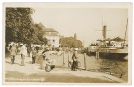 AK Überlingen  Hafen Schiff 1929