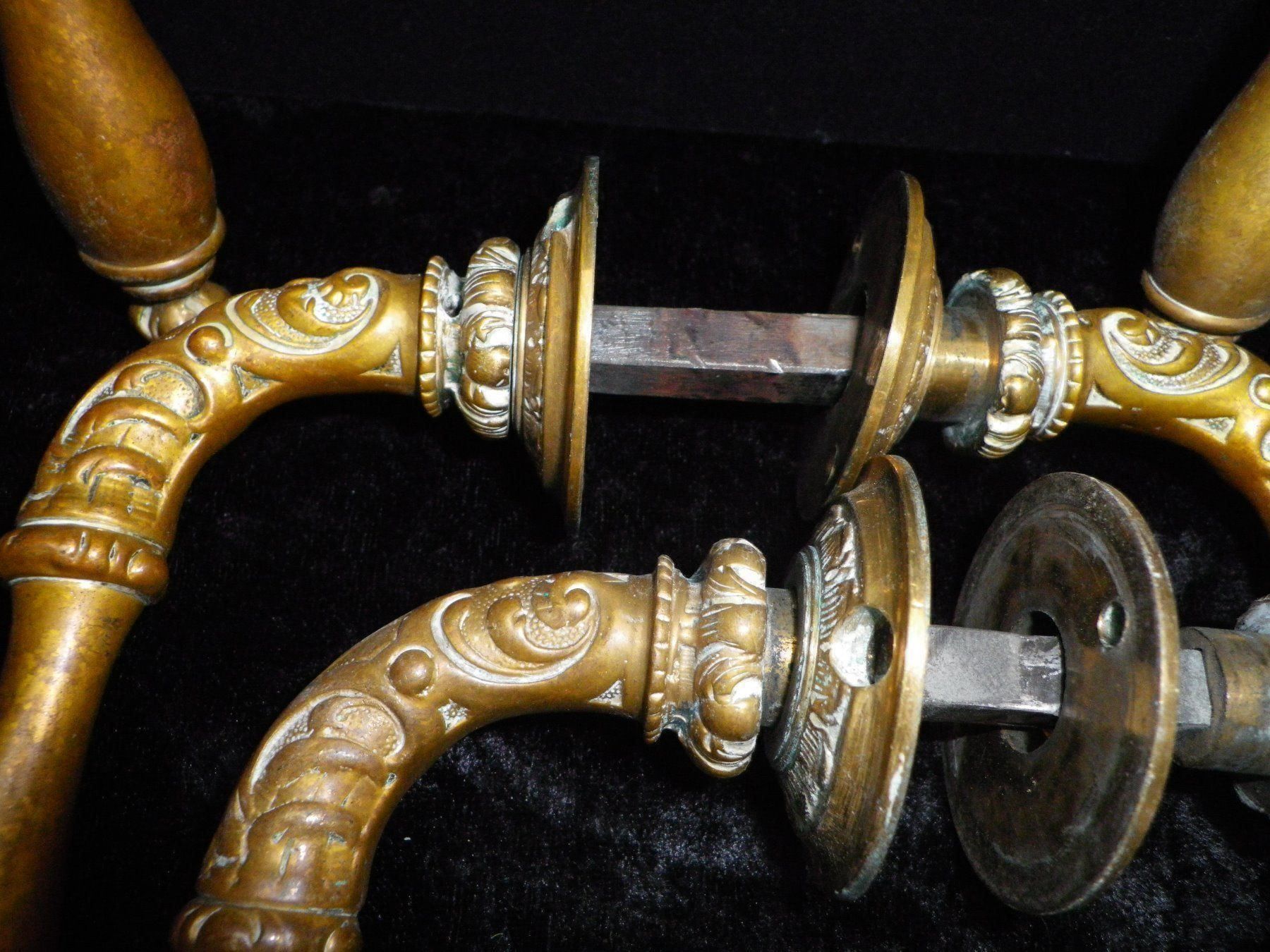 Ferramenta: Türklinken Jugendstil 3 Paar – Usato da Reinach BL venduto da Annodomini 5