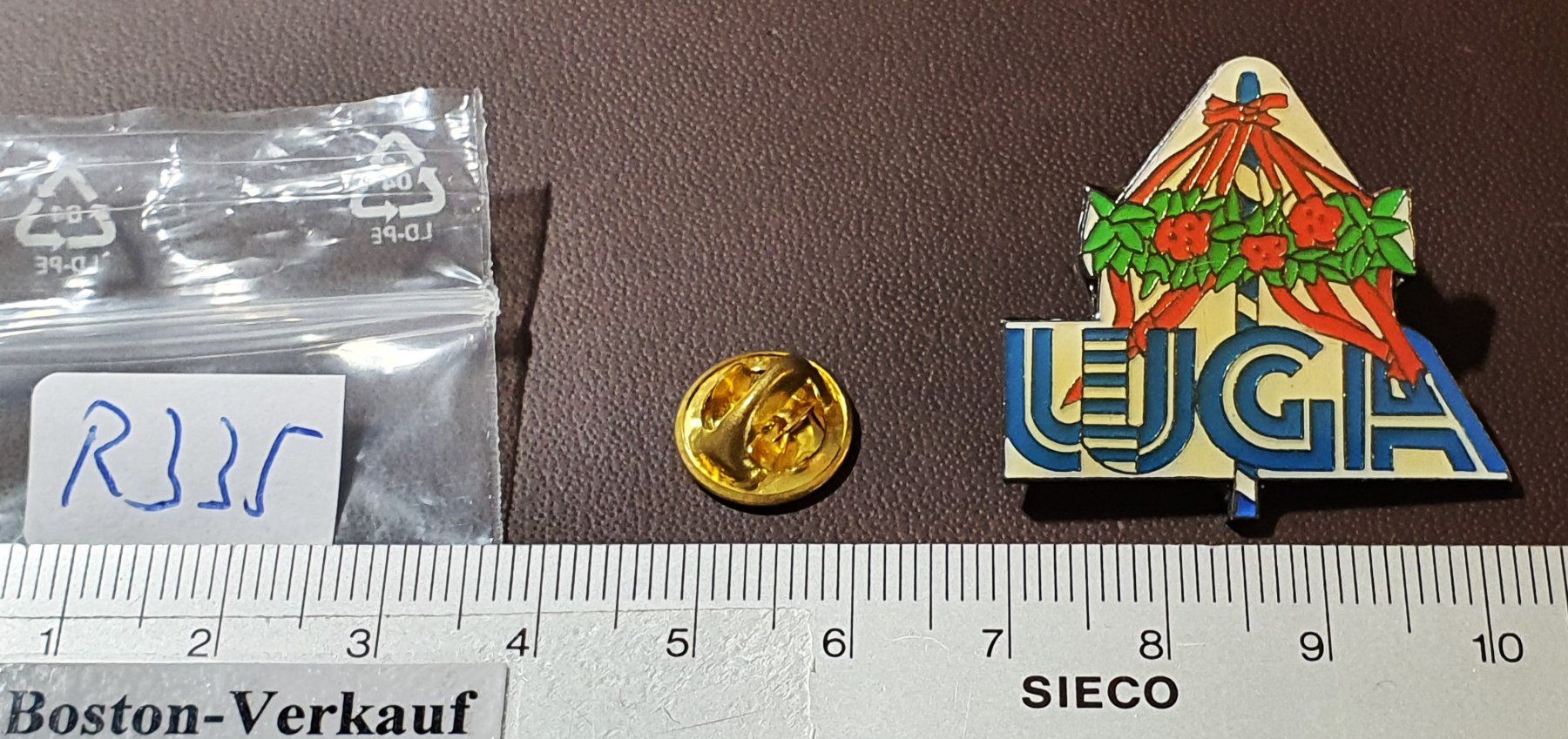 Plaketten & Abzeichen: R335 - Pin LUGA Luzern Fest – Gebraucht aus Reinach BL von Boston-Verkauf 1