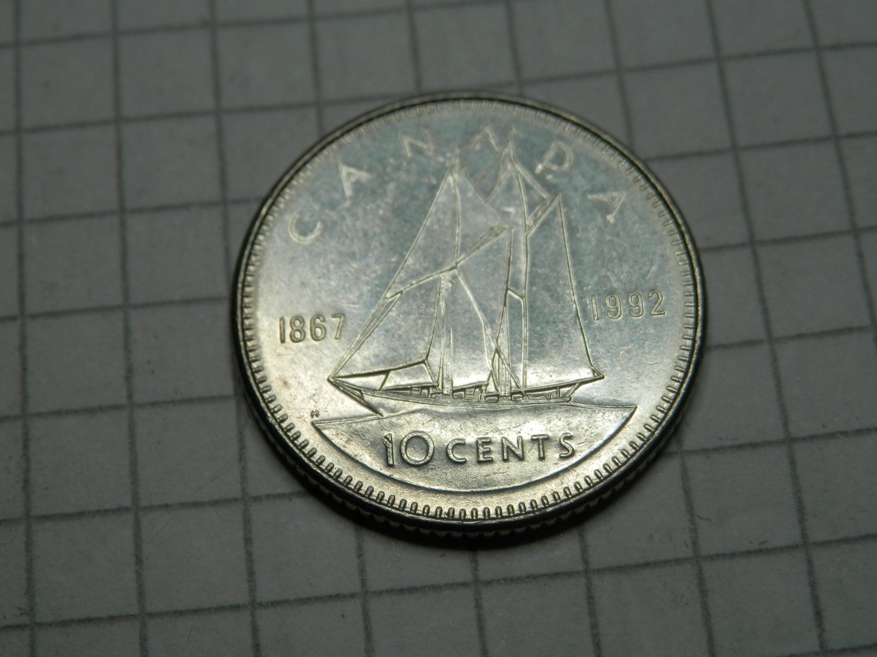 Tutti le monete: Kanada  10 Cent, 1992 125 Jahre Kanada – Usato da Weiach venduto da weiach81