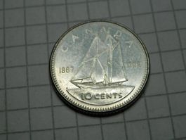 Kanada  10 Cent, 1992 125 Jahre Kanada