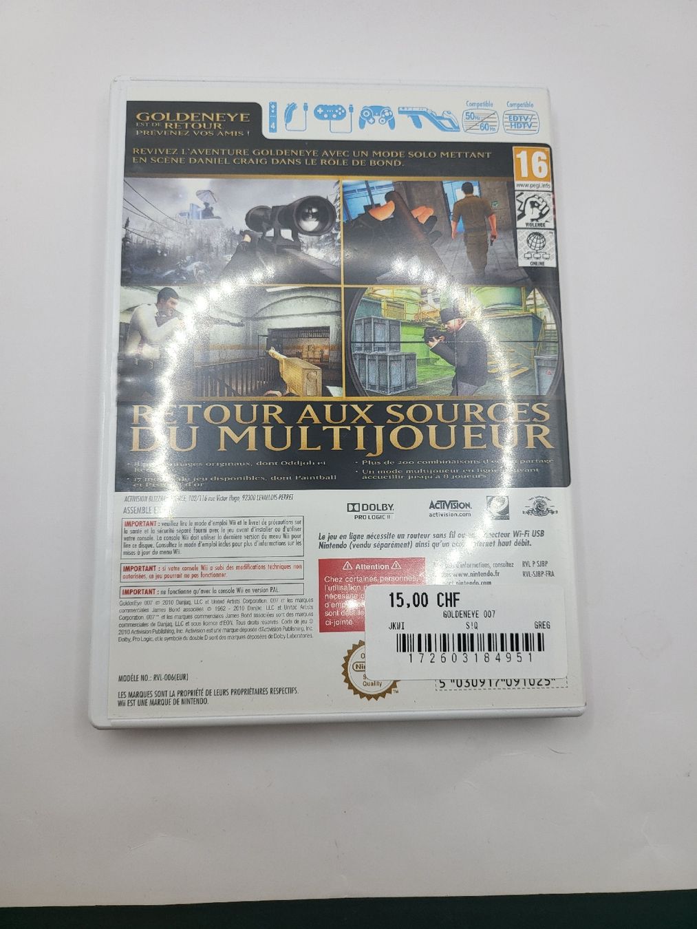 Giochi: Jeu Wii - GoldenEye 007  – Usato da Lausanne venduto da CashngoLausanne 1