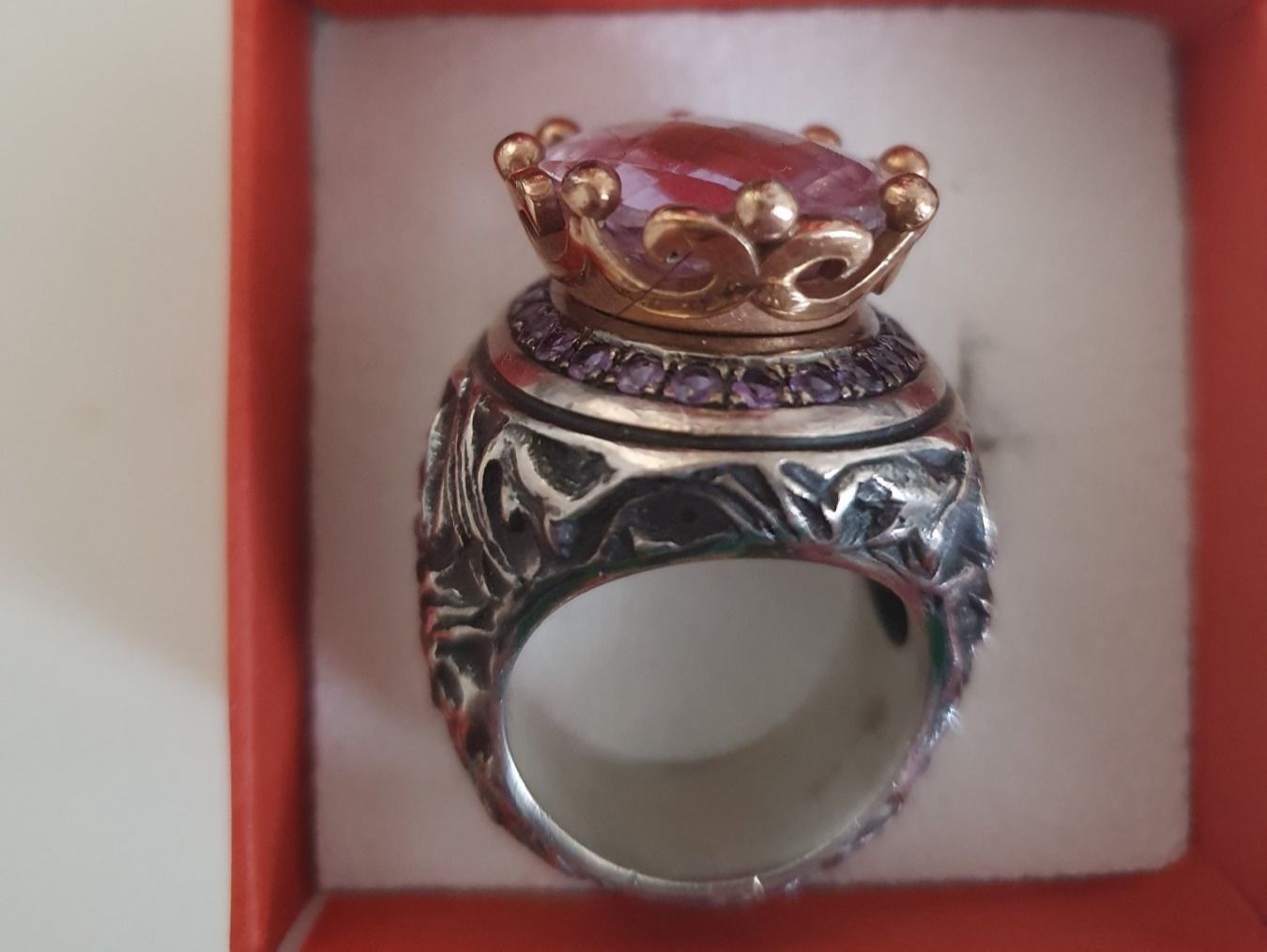 Anelli: Drachenfels Ring mit wunderschönem Amethysten Gr 60 – Nuovo (secondo la descrizione) da Rheineck venduto da aron012