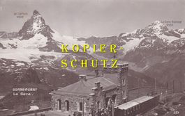 Zermatt, Gornergrat (mit Matterhorn und Eisenbahn) /bc