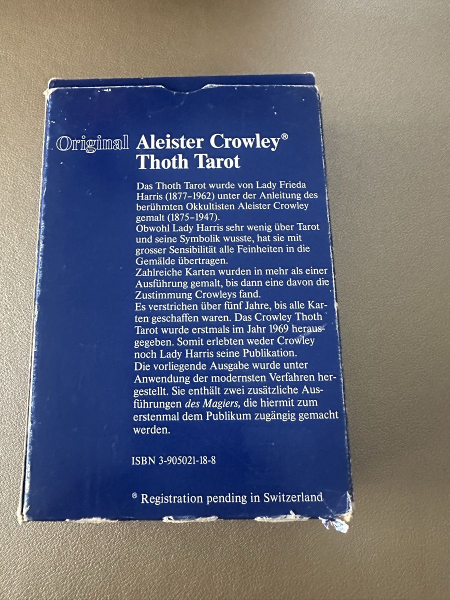 Karten: Tarotkarten, Aleister Crowley Thoth Tarot 1986 – Gebraucht aus Sevelen von Stopglobal. 5