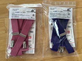 2 Clip.Ho Hosenträger 60cm, Gr. 74-116, NEU