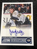 Linus Klasen NHL HC Lugano Original Unterschrift EHC Visp
