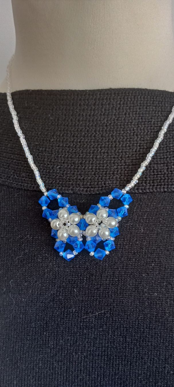 Swarovski Catenine: Handgemachte Schmetterling Halskette – Nuovo (secondo la descrizione) da Langnau i. E. venduto da Bebatta