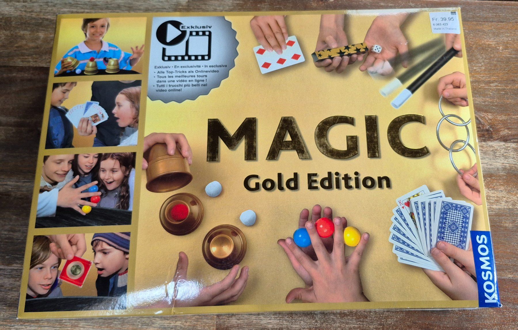 Magic Gold Edition – Set De Magia Con 75 Trucos E Ilusiones, Incluye Varita Y Cartas, Ideal Para Jóvenes Magos Desde 8 Años, Regalo Original Para Aprender Y Sorprender