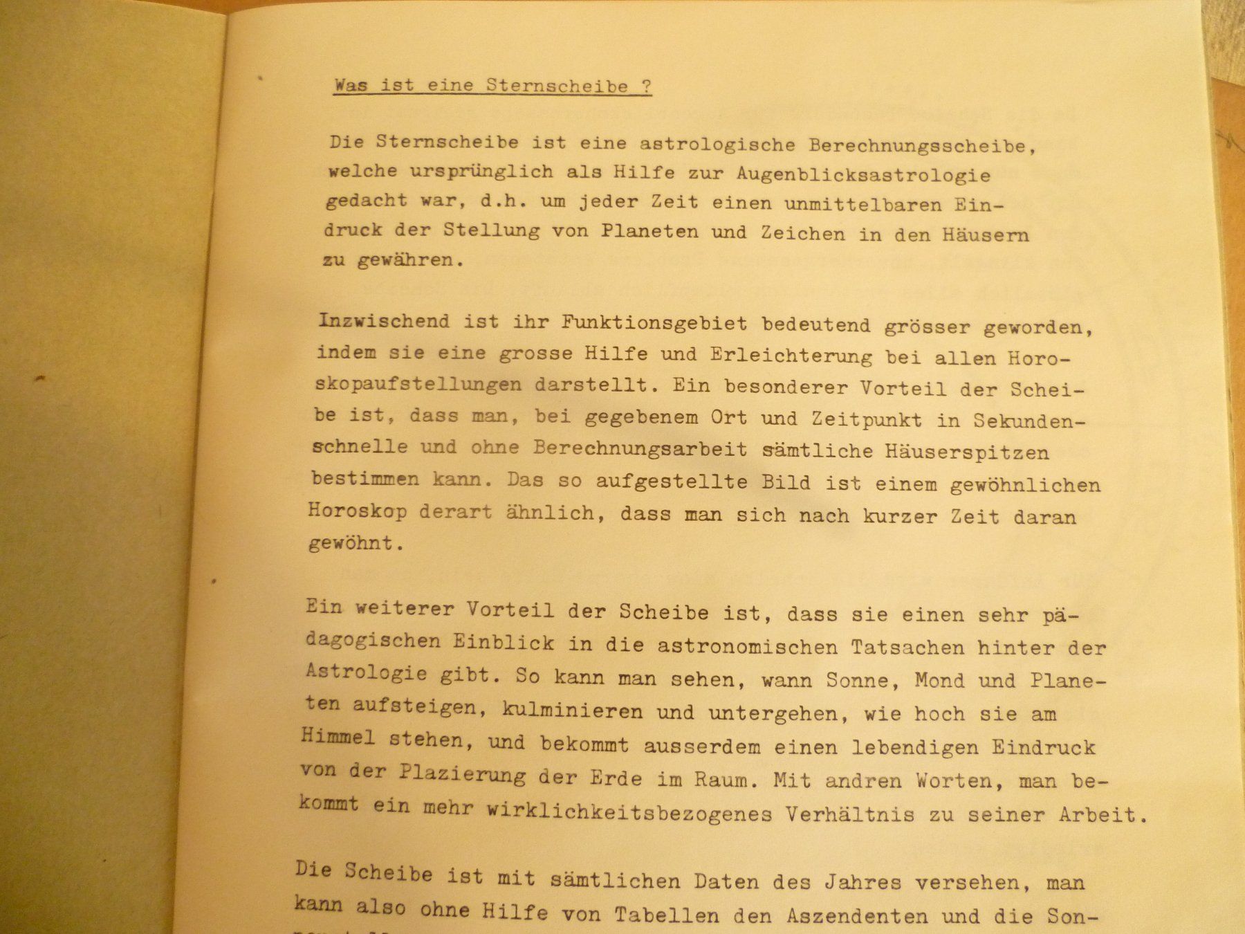 Libri: Sternscheibe - Astrologie – Usato da Bischofszell venduto da Joachim-115 3