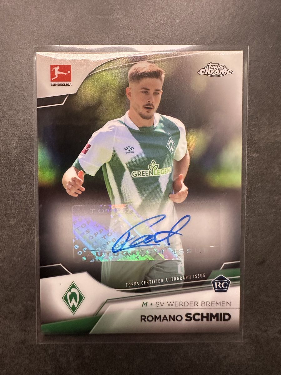 Autogramme: Topps Chrome Romano Schmid RC Autogramm Base – Neu (gemäss Beschreibung) aus Walliswil b.Wangen von Swiss-Trading-Bros