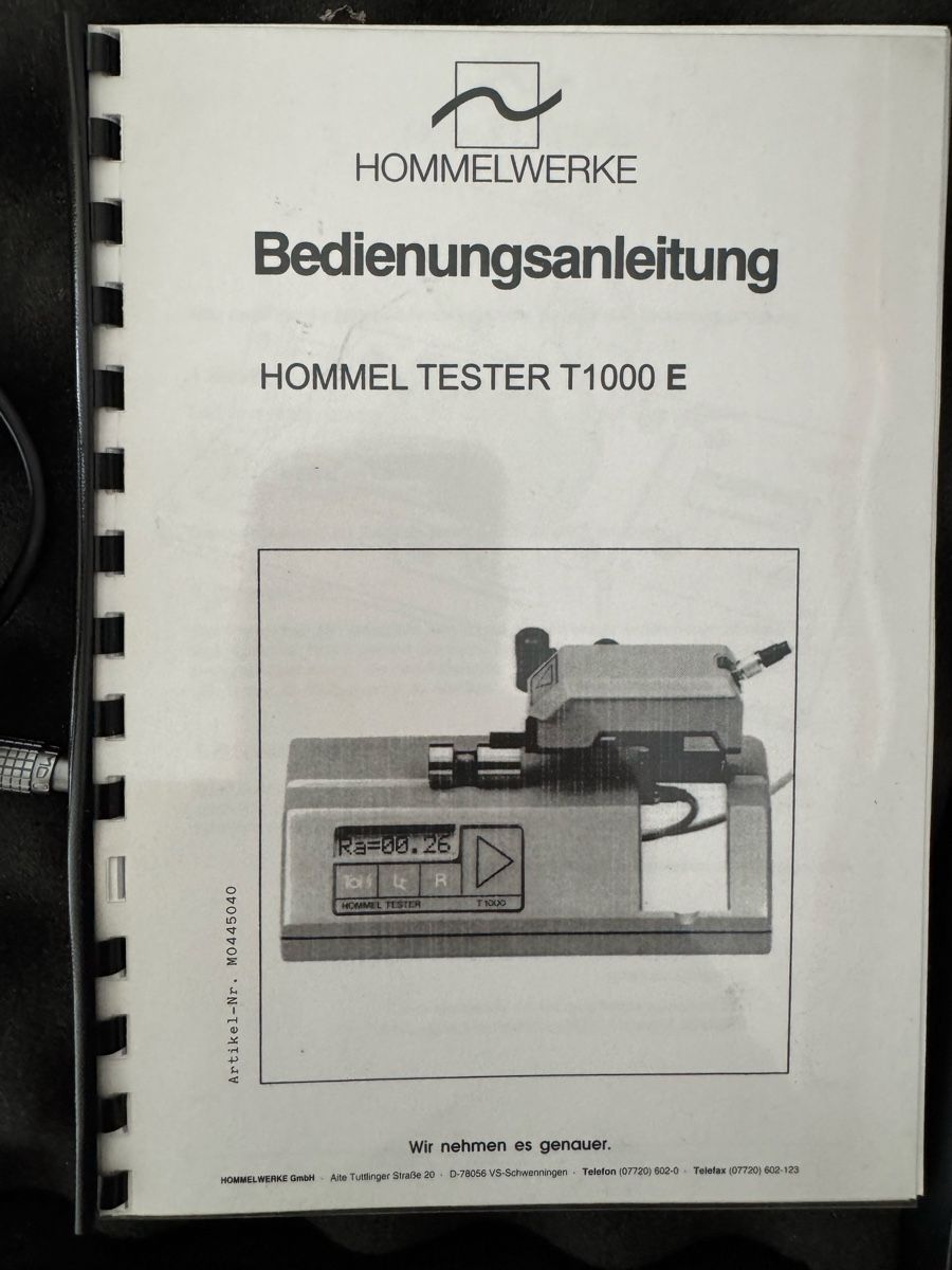Misurare: HOMMEL TESTER T1000 E – Usato da Reigoldswil venduto da pet_dj8f 4
