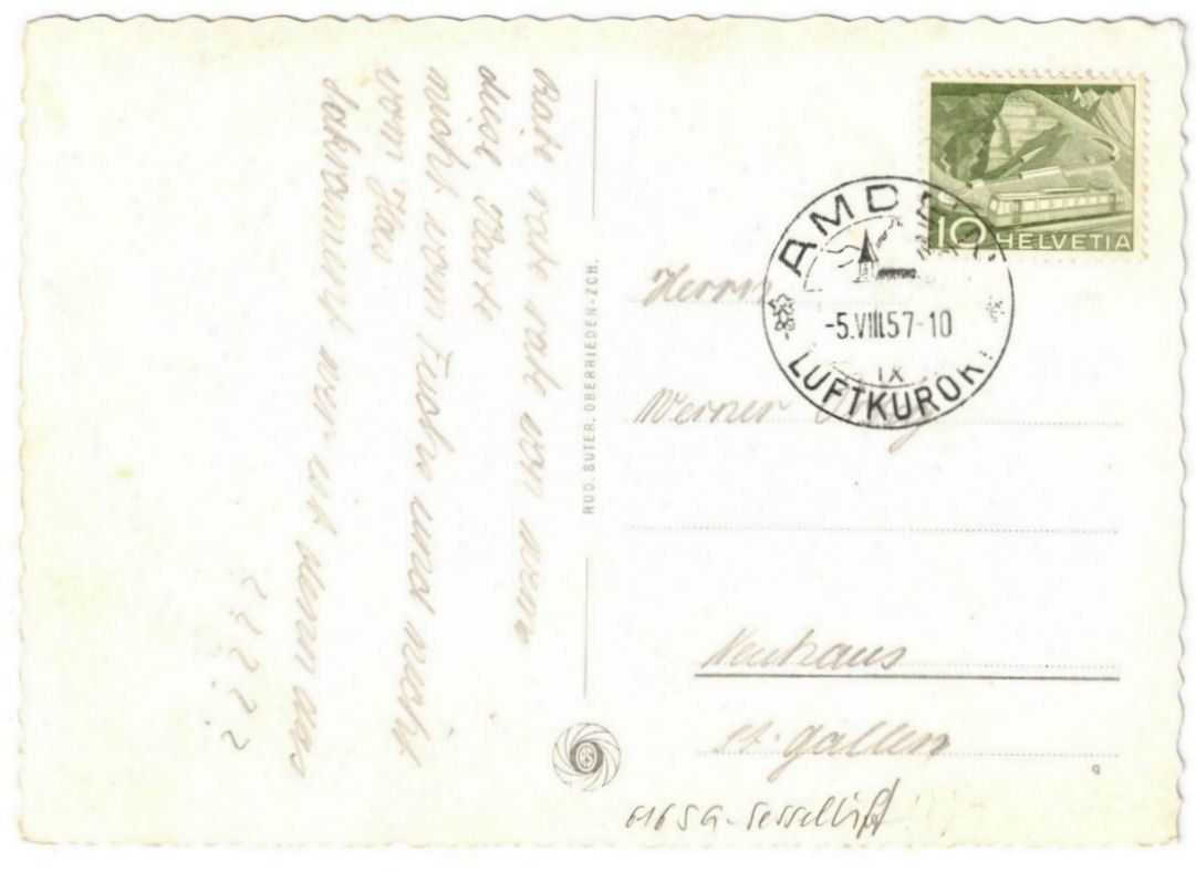 Cartoline postali: Amden - Sessellift Mattstock – Usato da Binningen venduto da Mountainrider 1
