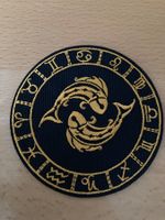 Sternzeichen des Zodiaks Fische Patch Aufnāher