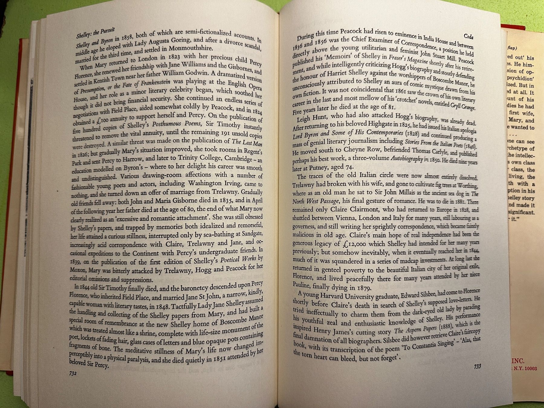 Libri: Richard Holmes: Shelley, the Pursuit. – Usato da Zürich venduto da allp 8