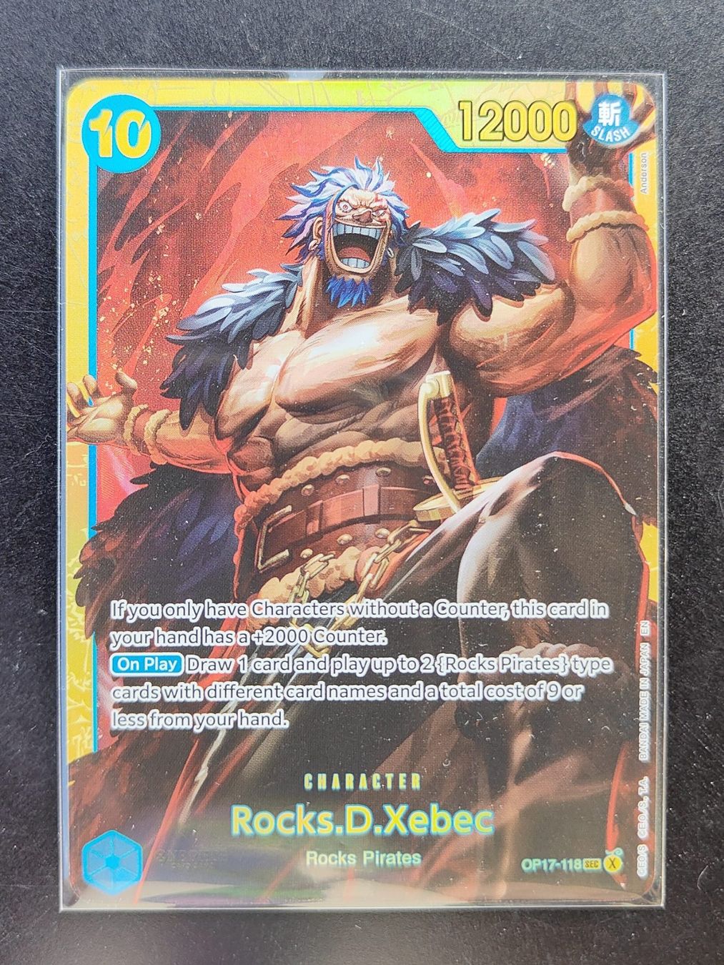 Bandai Carte collezionabili: Rocks.D.Xebec OP17-118 SEC , EN – Nuovo (secondo la descrizione) da Ins venduto da phil_sinn