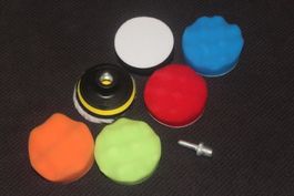 Polierschwamm Polierpads Set 75mm