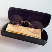 Antike goldene Kneiferbrille / 14K Gold