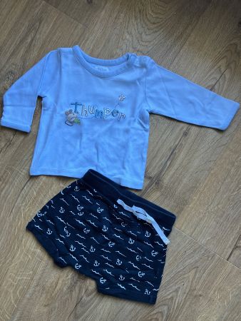 Kind, T-Shirt & Kurz Hose 3-6M