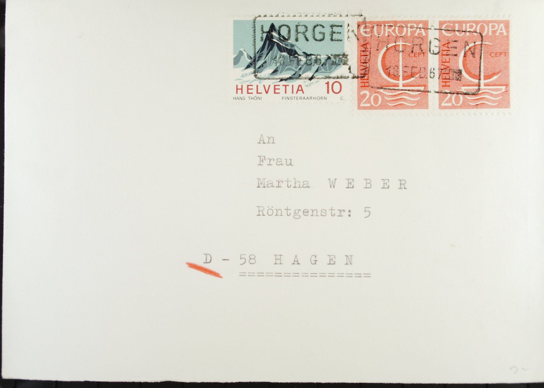 Alle Briefmarken: Bahnstempel Horgen 1967 ab 1.-- – Gebraucht aus Buttikon SZ von Marcelr