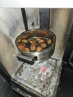 Marronipfanne für Cheminée-Ofen