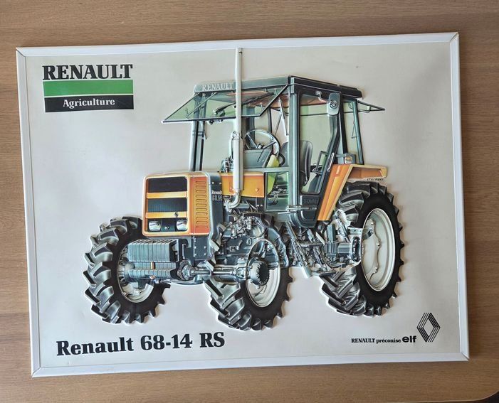 Renault Trattori: Plakat Prospekt Relief Traktor Renault 68-14 RS – Usato da Schenkon venduto da Elbarto007