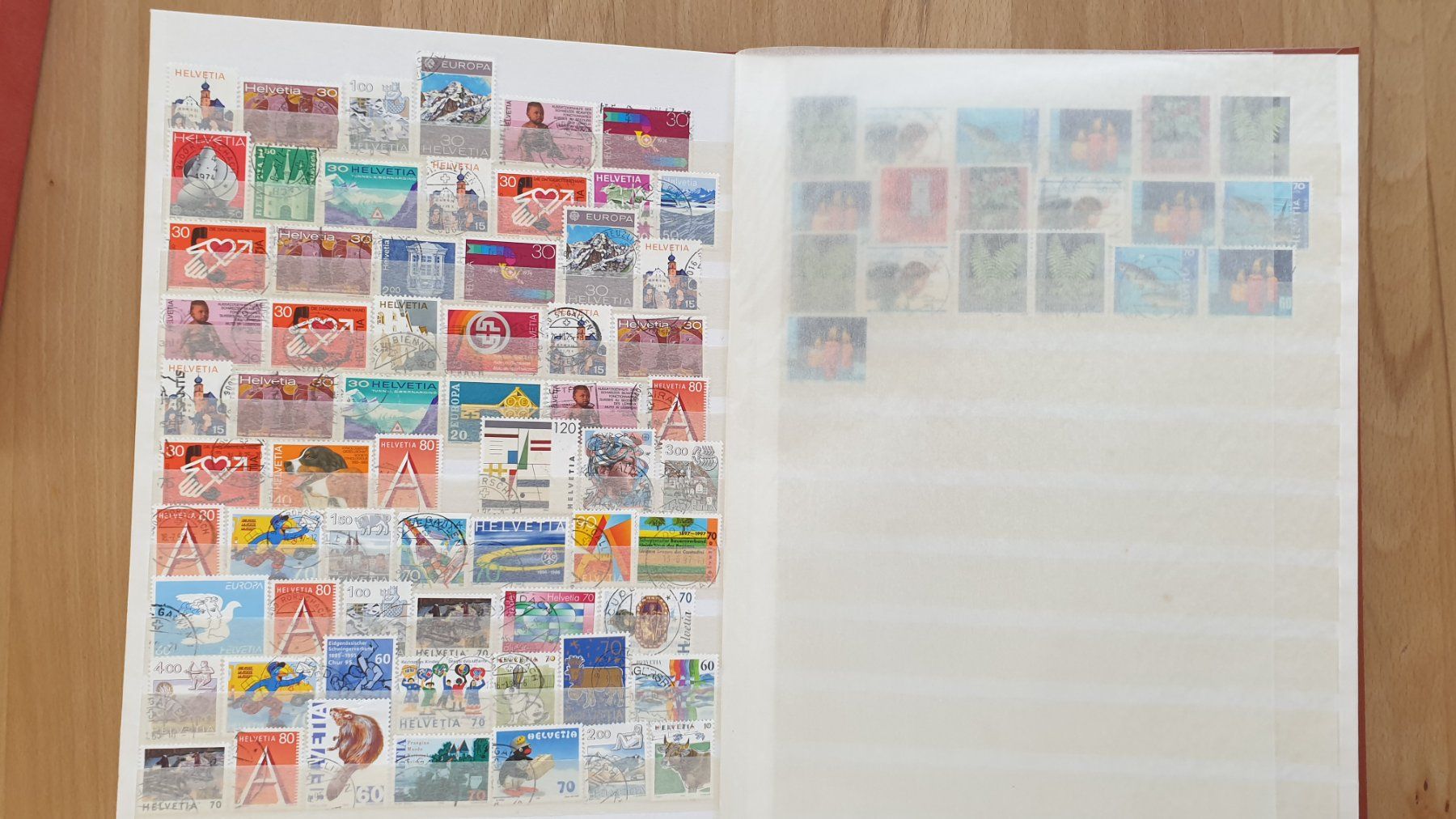 Alle Briefmarken: Schweiz und Ausland. 16 Seiten. – Gebraucht aus Goldach von armando_r 4